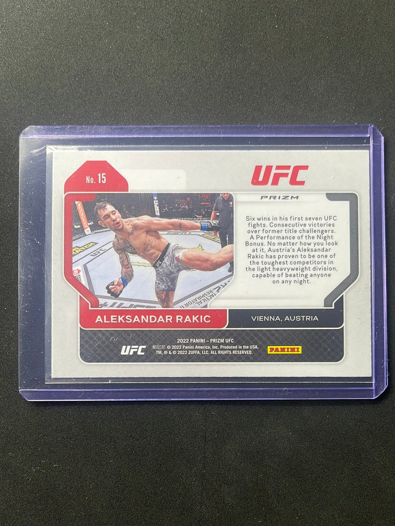 2022 Panini Prizm UFC Aleksandar Rakic Green