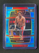 2022 Panini Select WWE Mansoor Concourse Light Blue Prizm 3/299
