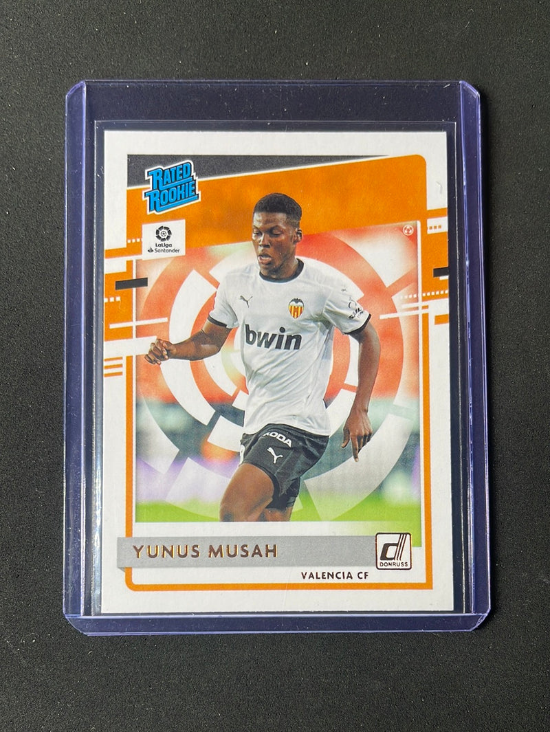 2020-21 Panini Chronicles Yunus Musah Donruss Rated Rookies La Liga