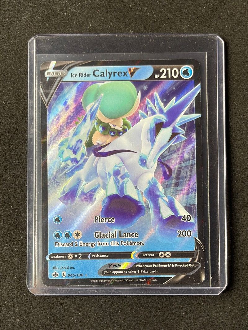 Pokemon TCG Chilling Reign Ice Rider Calyrex V 45/198