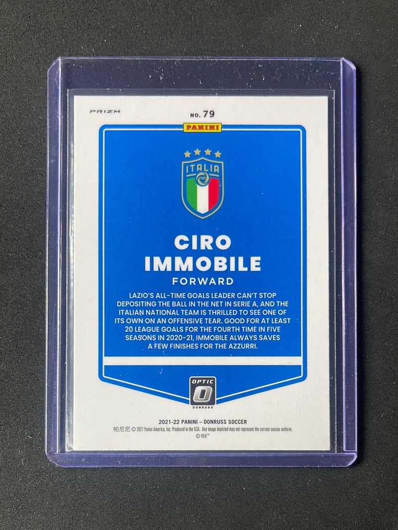 2021-22 Panini Donruss Road To Qatar Ciro Immobile Optic Silver