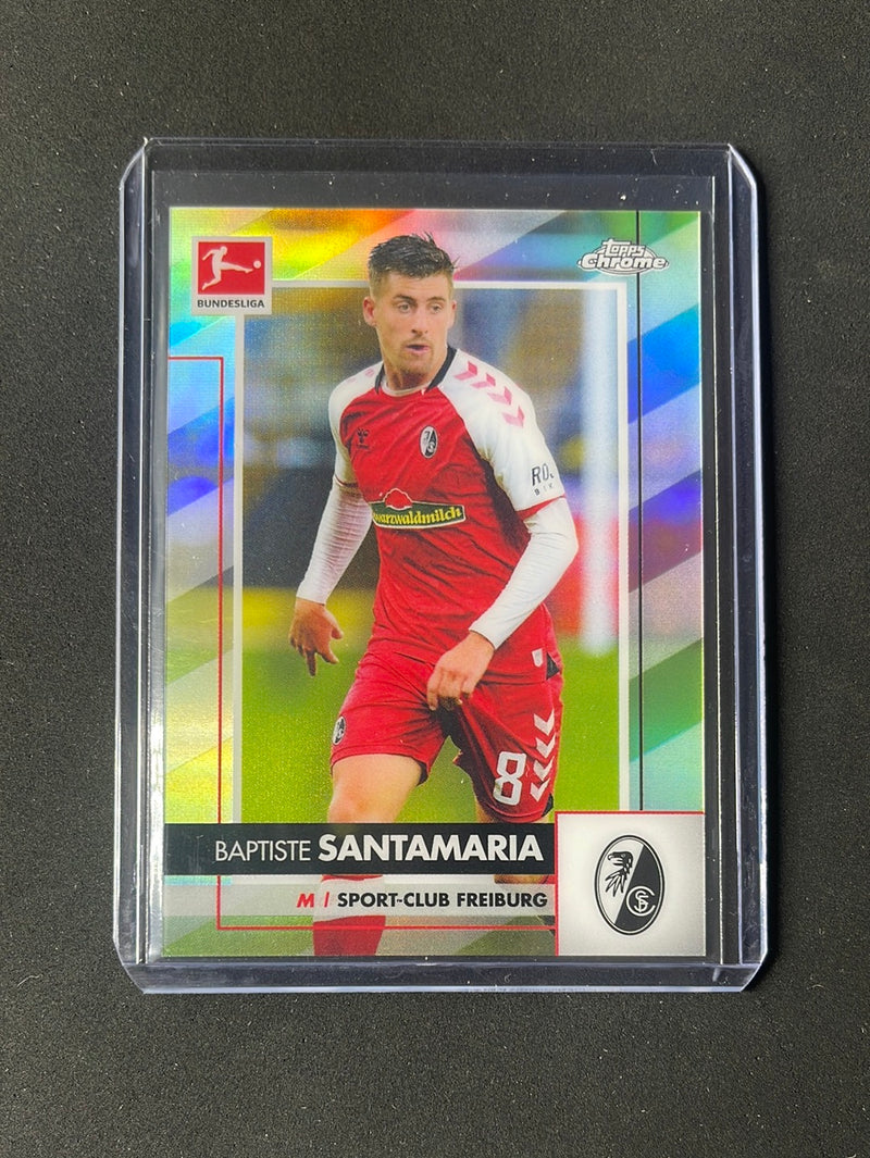 2020-21 Topps Chrome Bundesliga Baptiste Santamaria Refractor