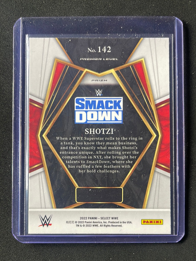 2022 Panini Select WWE Shotzi Premier Level Tri-Color Prizm