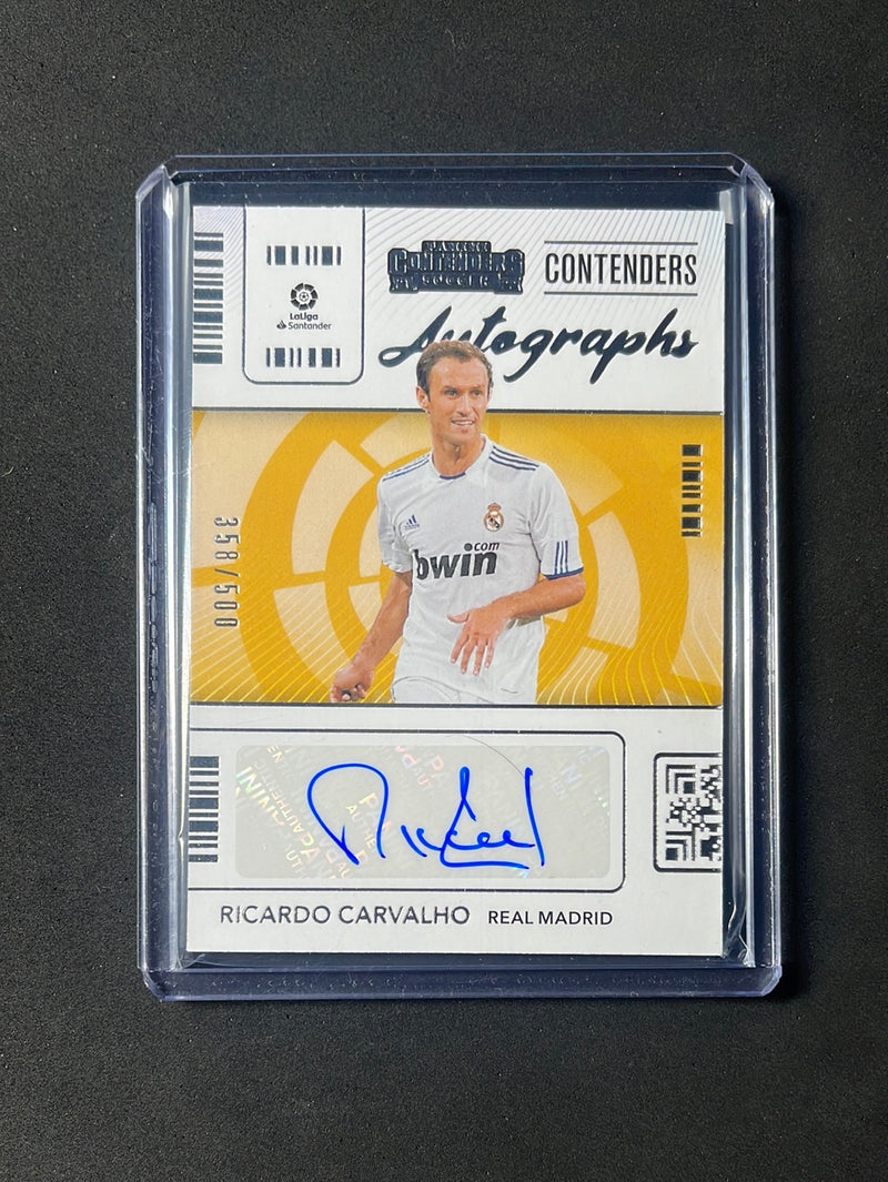 2021-22 Panini Chronicles Soccer Ricardo Carvalho Contenders Autographs La Liga 358/500