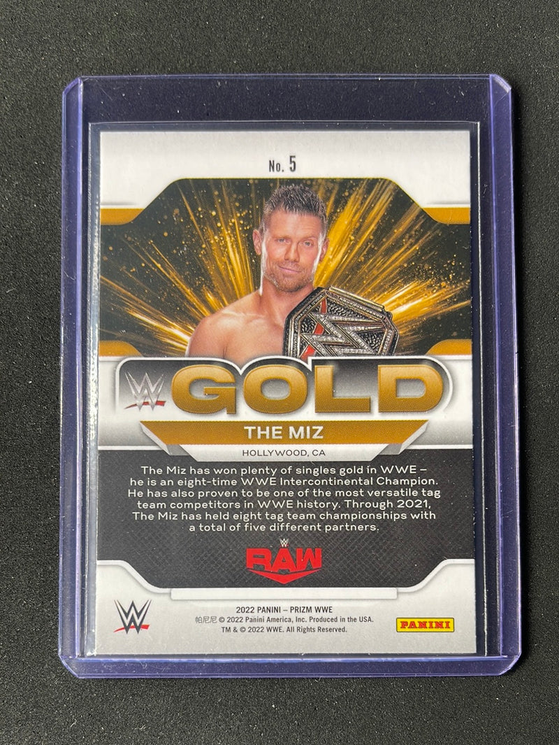 2022 Prizm WWE The Miz GOLD