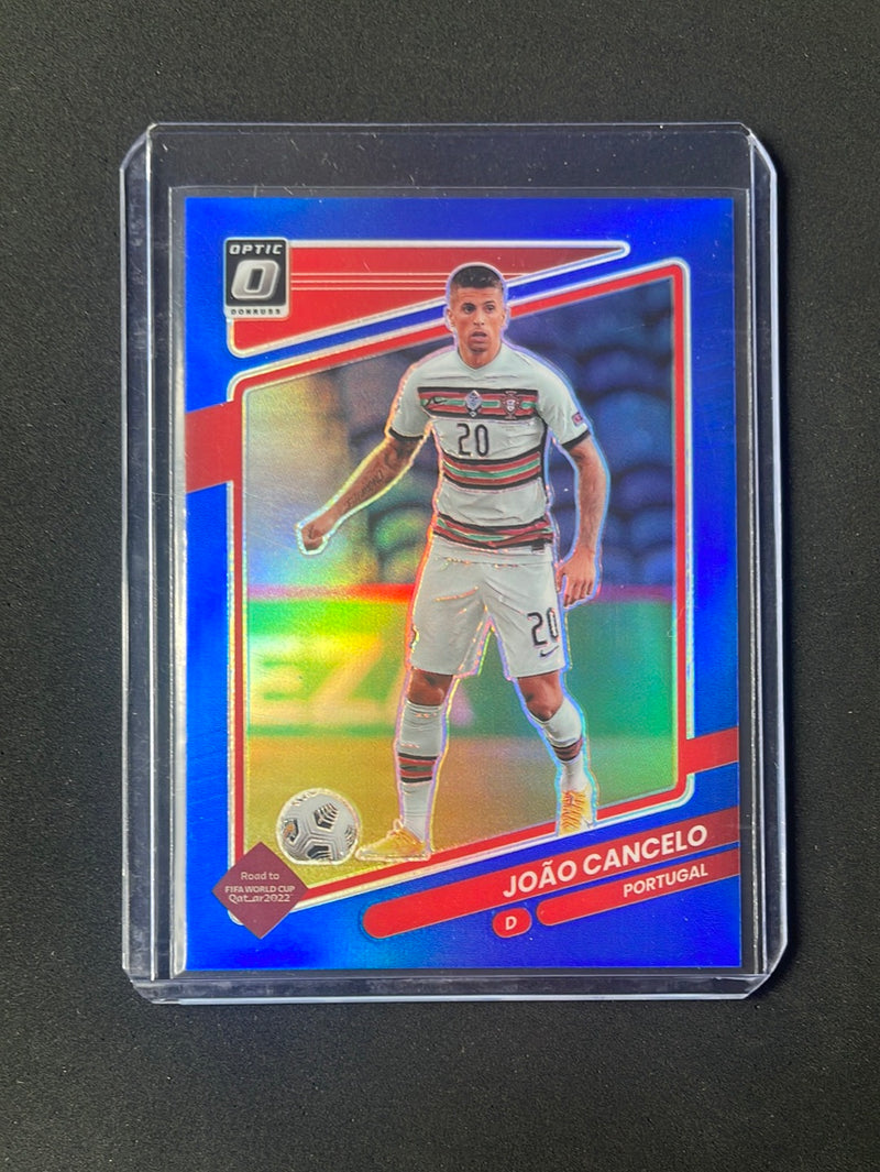 2021-22 Panini Donruss Road To Qatar Joao Cancelo Optic Blue 83/99