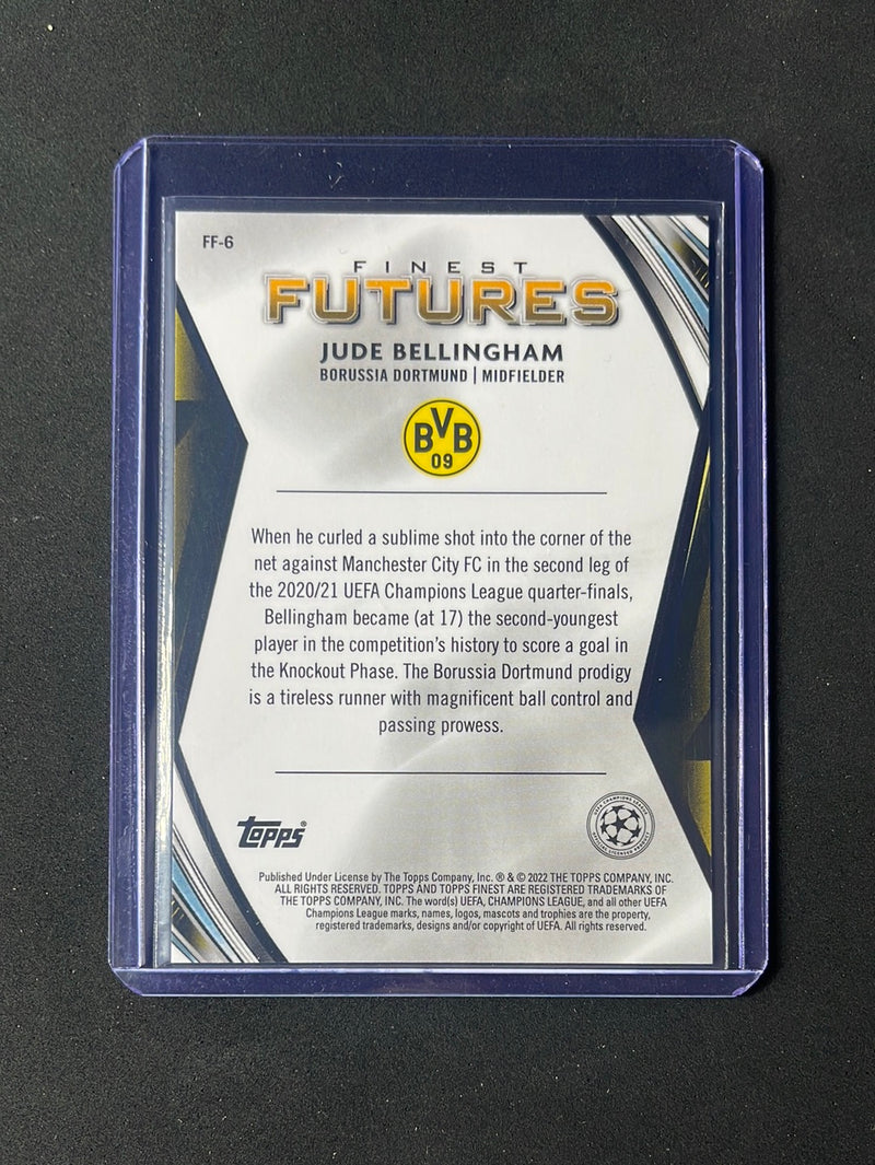 2021-22 Topps Finest UEFA Champions League Soccer Jude Bellingham Finest Futures