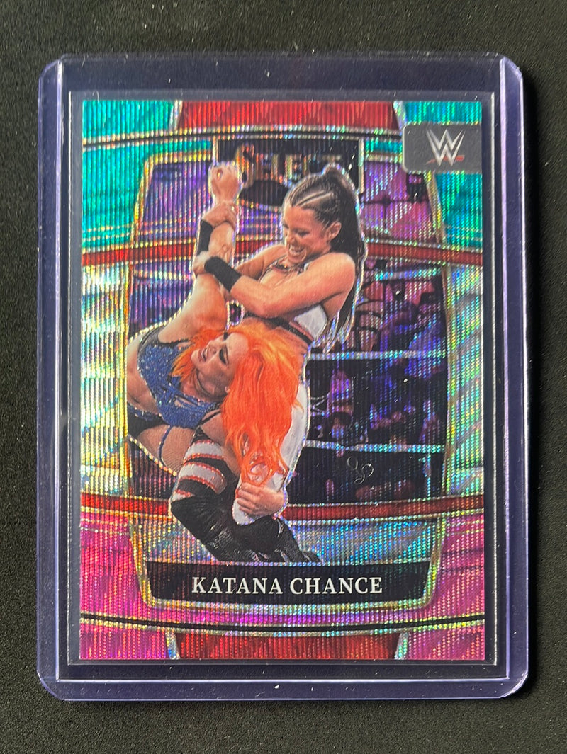 2022 Panini Select WWE Katana Chance Concourse Tri-Color Prizm
