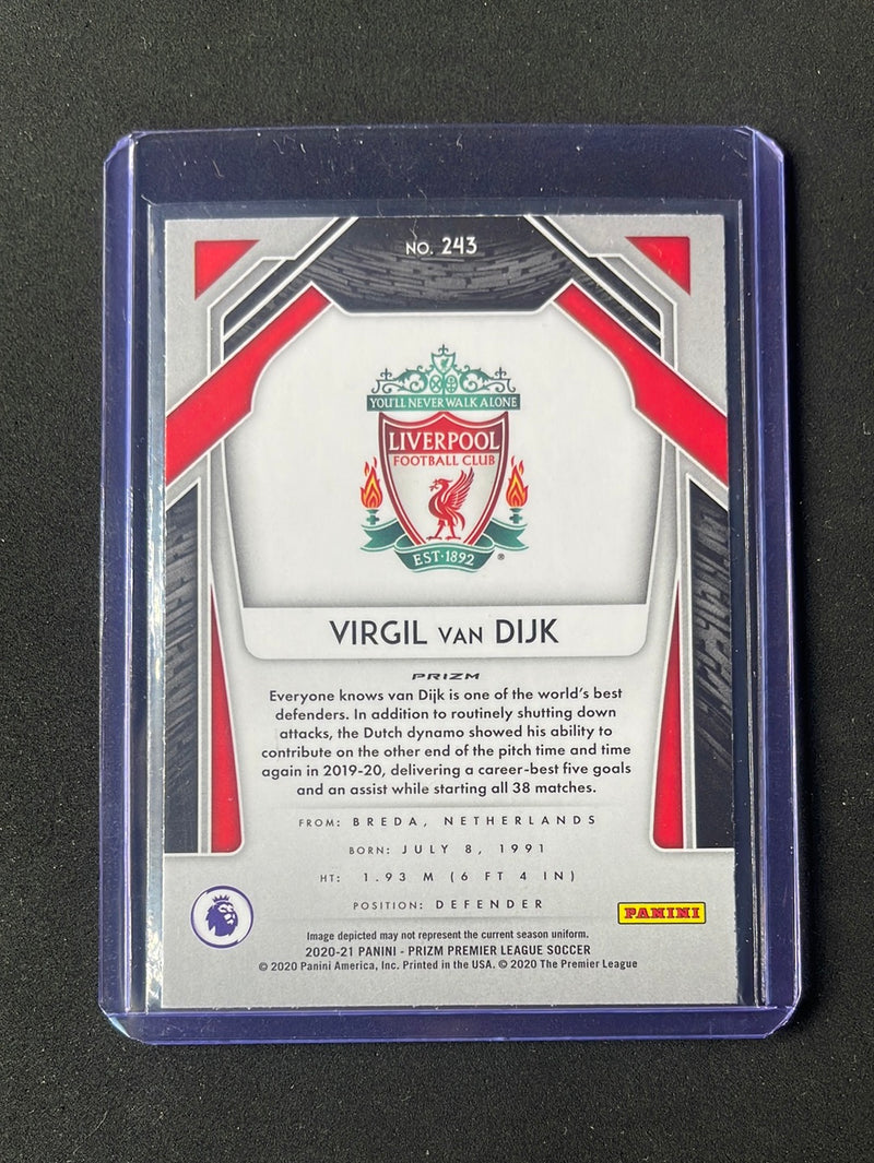 2020-21 Panini Prizm Premier League Virgil Van Dijk Pink Ice Prizm