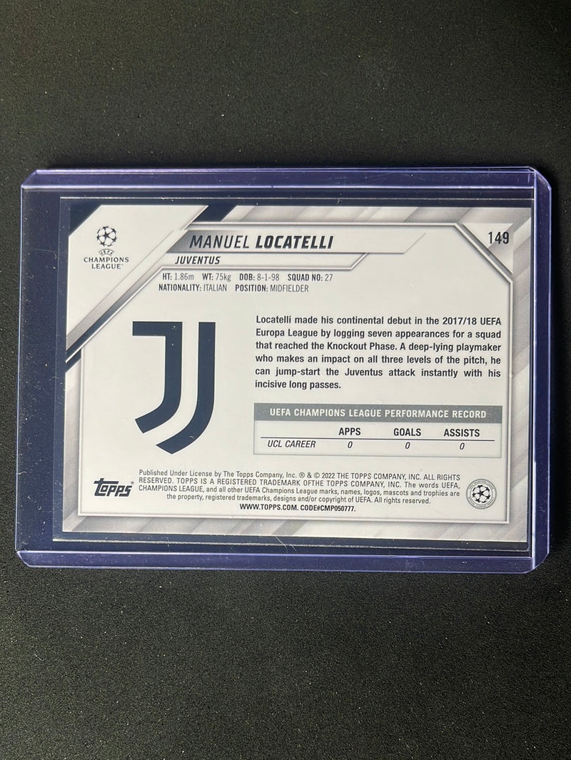 2021-22 Topps UEFA Champions League Manuel Locatelli Starball