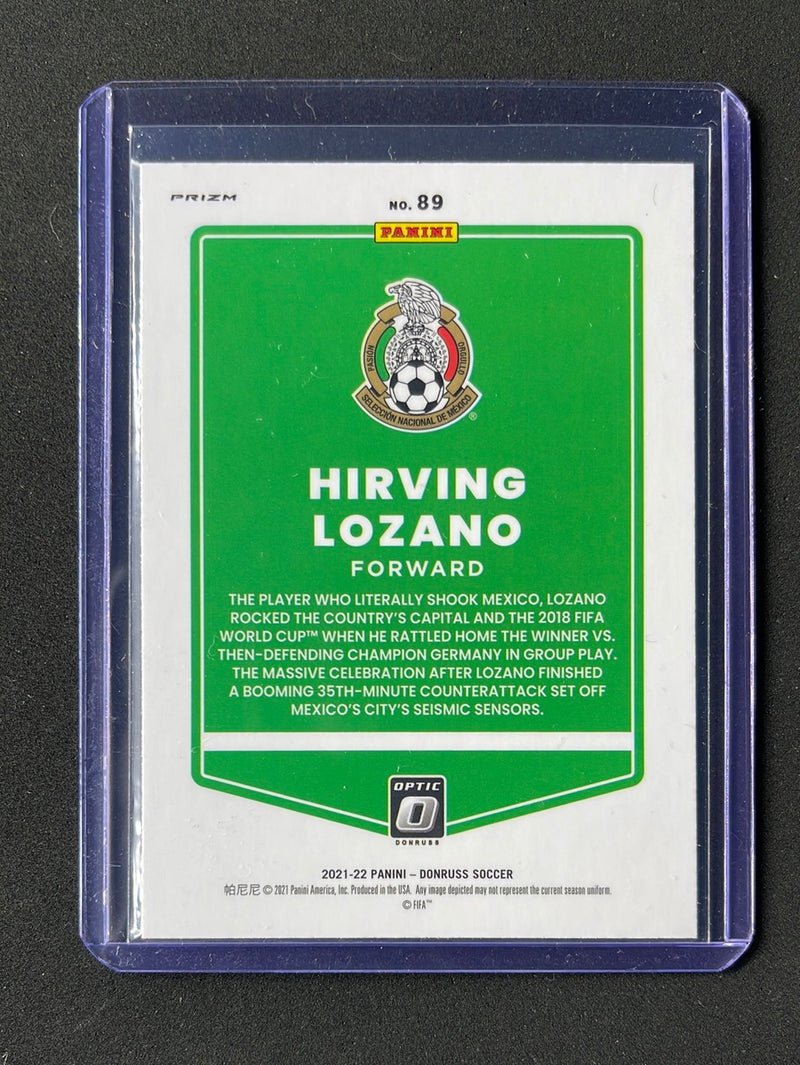 2021-22 Panini Donruss Road To Qatar Hirving Lozano Optic Silver