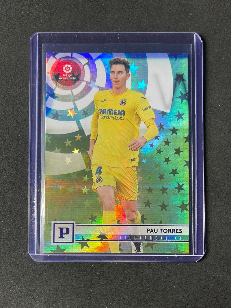 2020-21 Panini Chronicles Pau Torres Panini La Liga Purple Astro