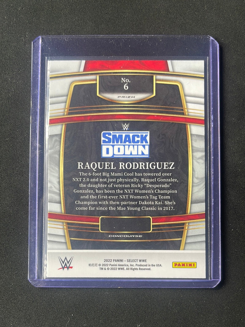 2022 Panini Select WWE Raquel Rodriguez Concourse Silver