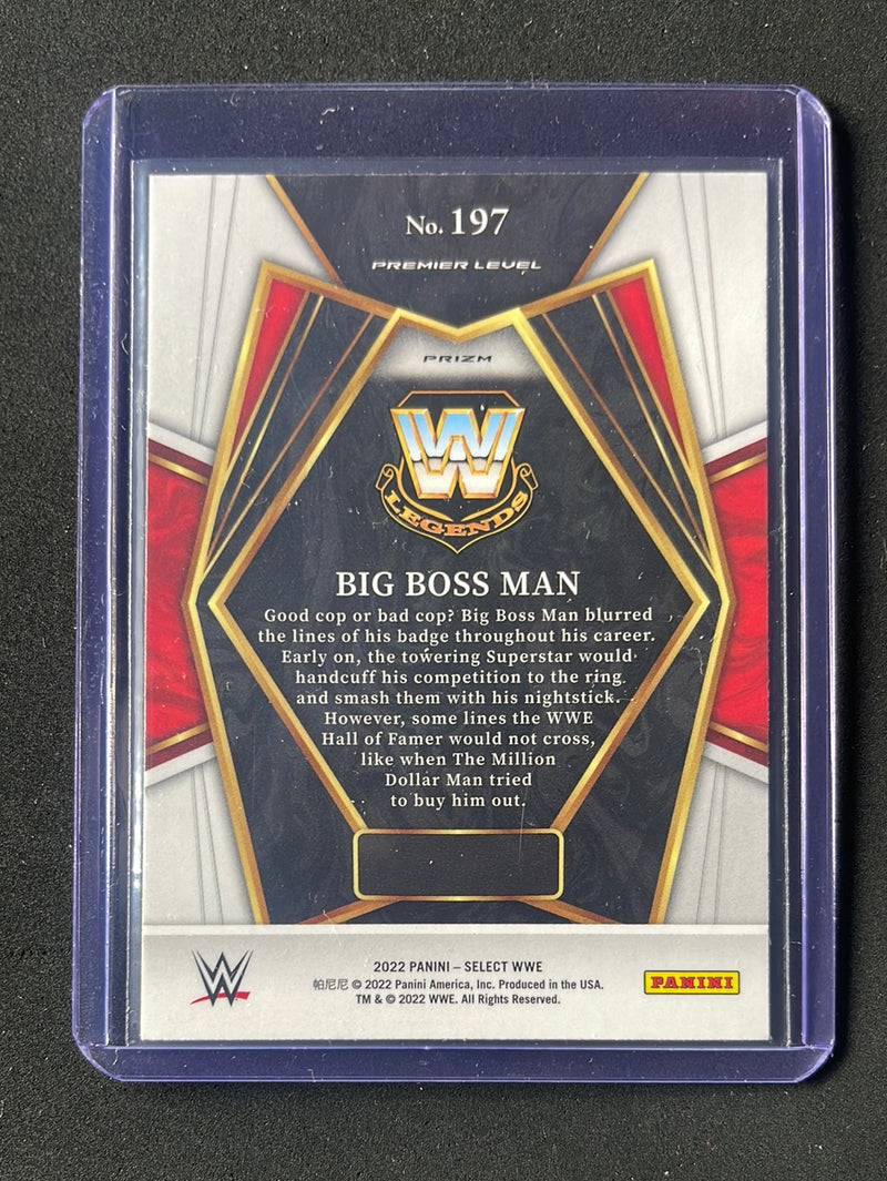 2022 Panini Select WWE Big Boss Man Premier Level Scope Prizm
