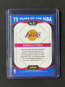 2021-22 Panini Select Shaquille O'Neal 75 Years Of The NBA