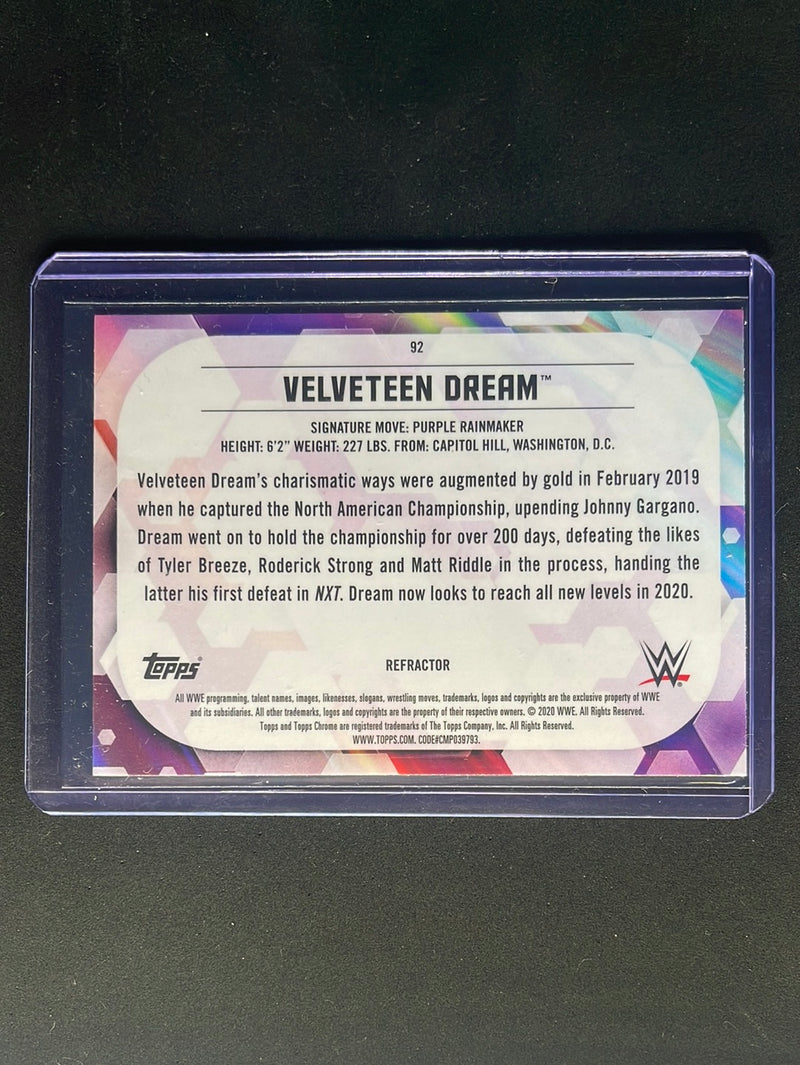 2020 Topps Chrome WWE Velveteen Dream Refractor