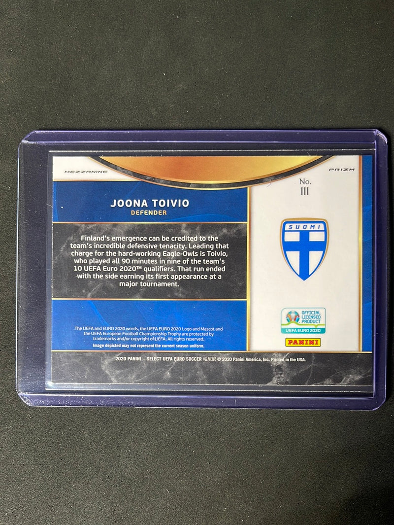 2020 Panini Select UEFA Euro Soccer Joona Toivio Mezzanine Tri-Color