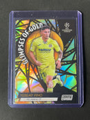 2021-22 Topps Stadium Club Chrome UEFA Champions League Yeremy Pino Glimpses Of Gold
