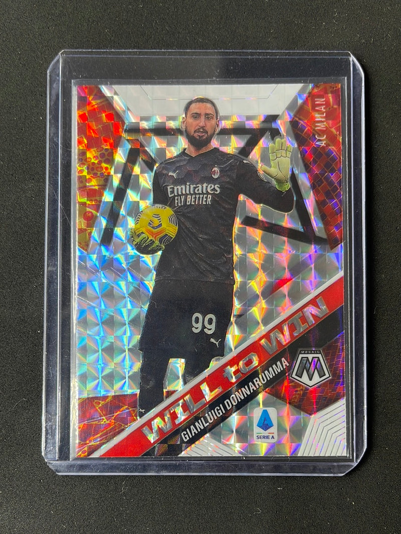 2020-21 Panini Mosaic Serie A Gianluigi Donnarumma Will To Win Mosaic