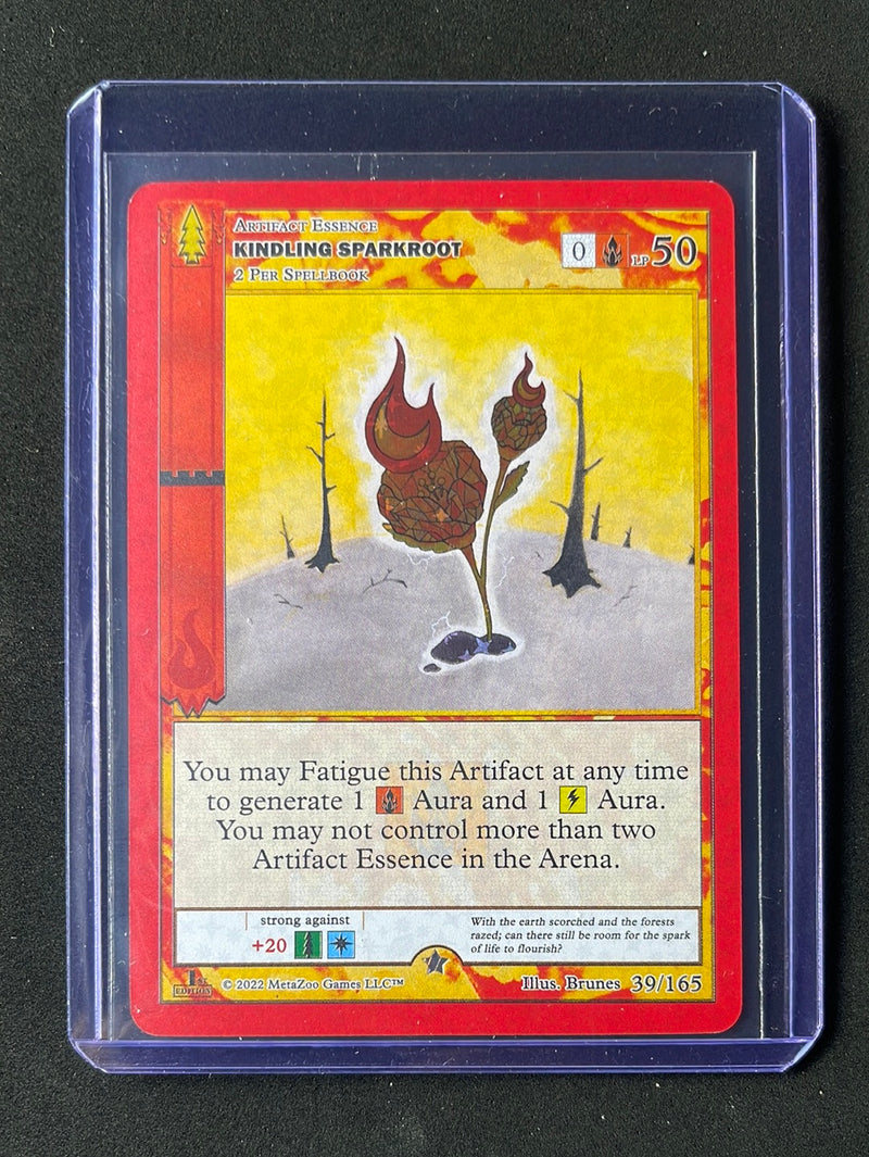 Metazoo TCG Wilderness 1st Edition Kindling Sparkroot Reverse Holo 39/165