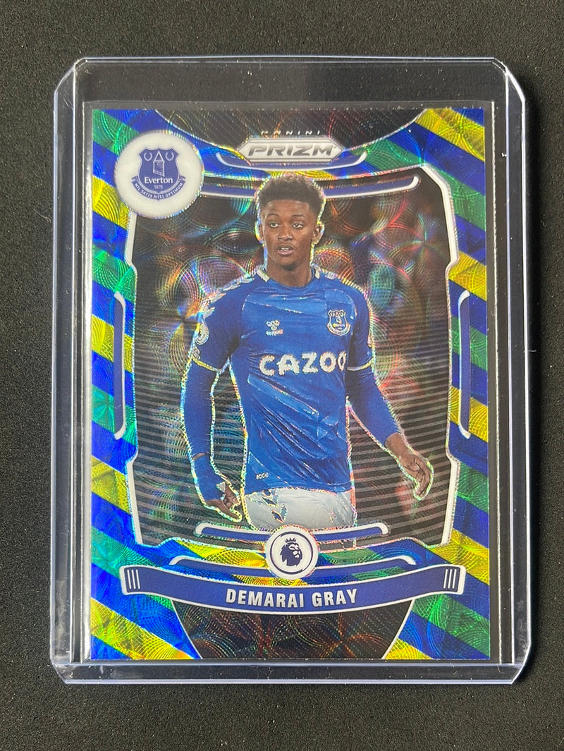 2021-22 Prizm Premier League Demarai Gray Blue/Yellow/Green Choice Prizm