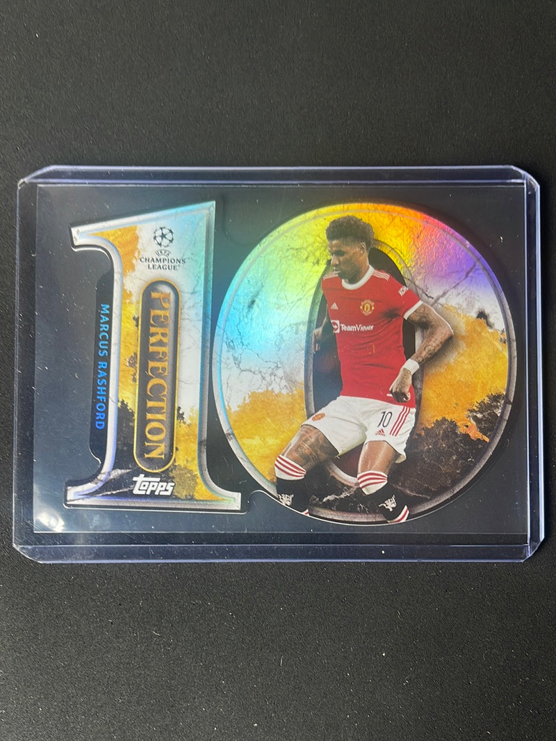 2021-22 Topps UEFA Champions League Marcus Rashford Perfection 10