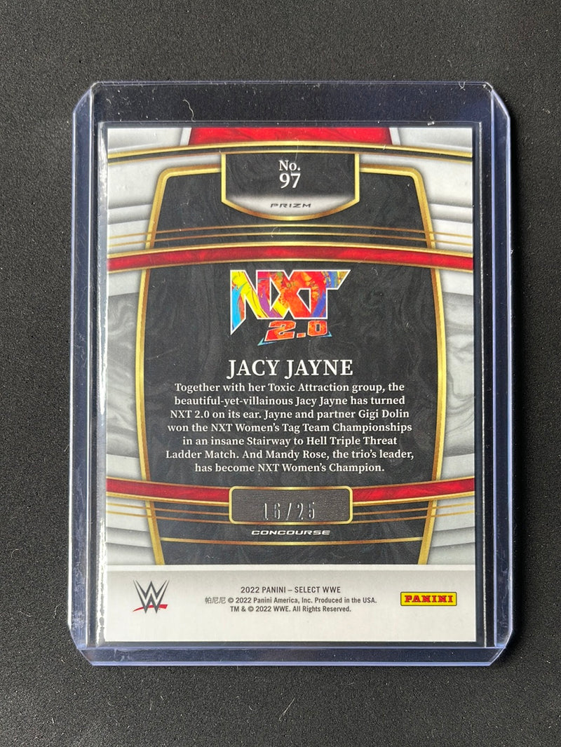 2022 Panini Select WWE Jacy Jayne Concourse Tye-Dye 16/25