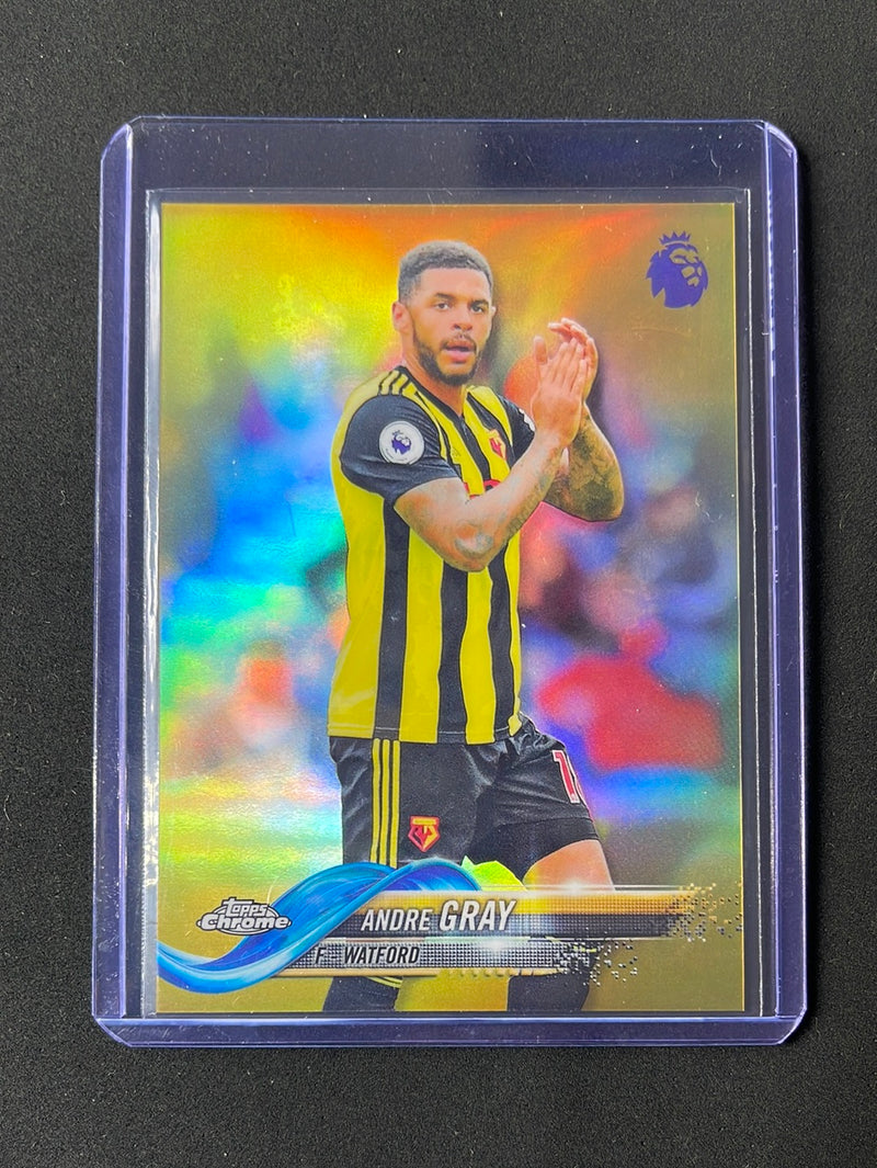 2018-19 Topps Chrome Premier League Andre Gray Gold 42/50