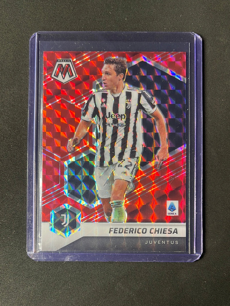 2021-22 Panini Mosaic Serie A Federico Chiesa Red Mosaic