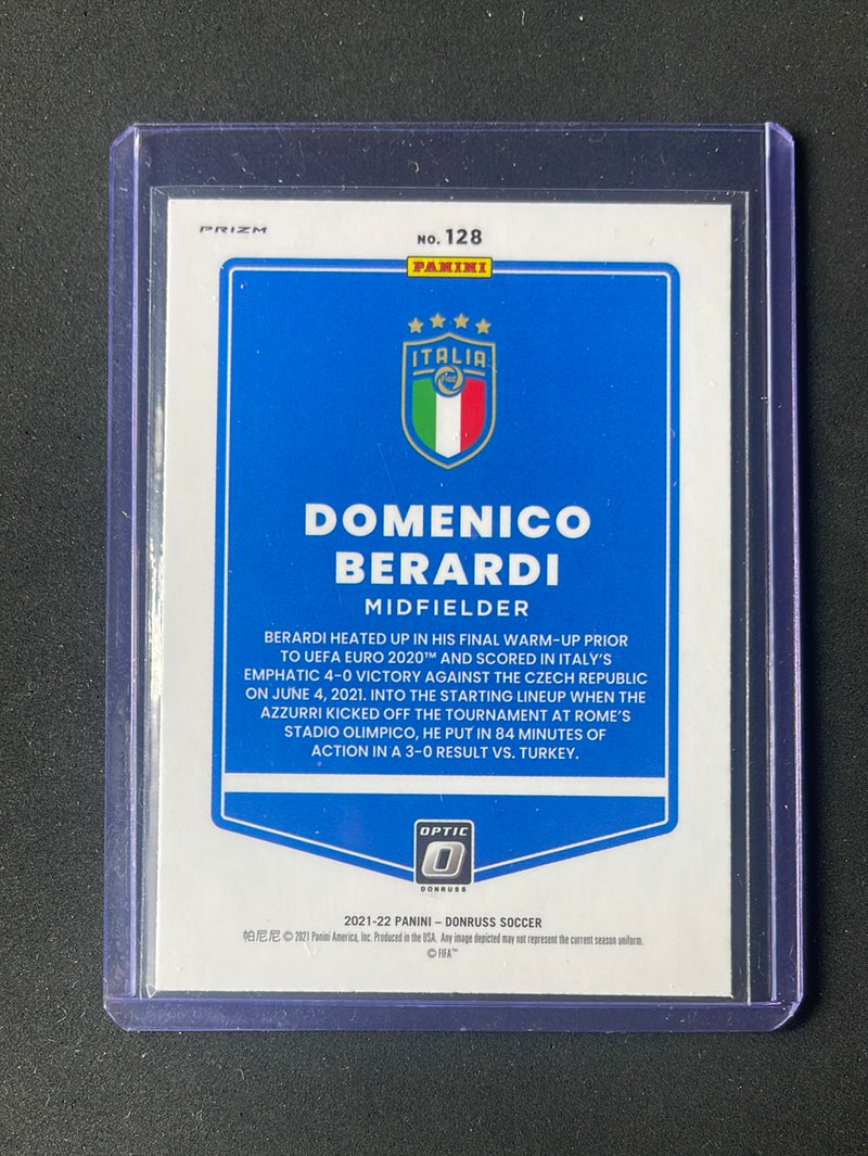 2021-22 Panini Donruss Road To Qatar Domenico Berardi Optic Silver