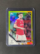2021-22 Topps UEFA Champions League Harry Maguire Yellow 174/250