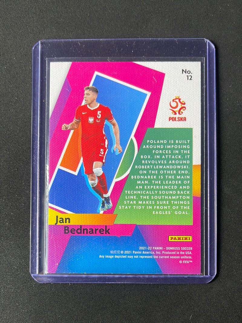 2021-22 Panini Donruss Road To Qatar Jan Bednarek Power In The Box