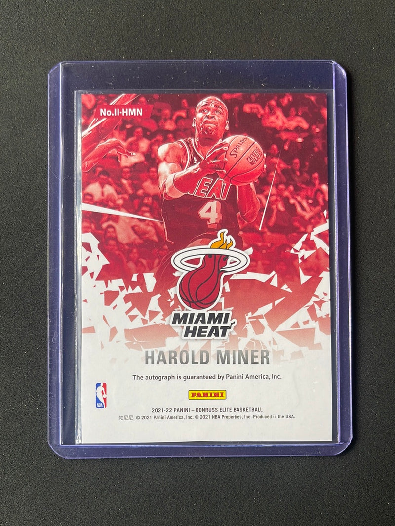 2021-22 Donruss Elite Harold Miner Impact Impressions