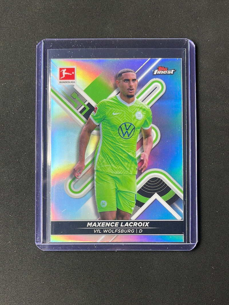 2021-22 Topps Finest Bundesliga Maxence Lacroix Refractor