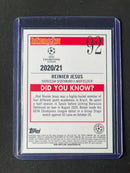 2020-21 Topps Merlin Chrome UEFA Champions League Reinier Jesus