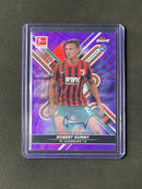 2021-22 Topps Finest Bundesliga Robert Gumny Purple Wave Autograph 37/80