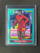 2021-22 Topps Merlin Chrome UEFA Champions League Felix Afena-Gyan Aqua Refractor 103/199