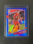 2021-22 Panini Donruss Road To Qatar Eden Hazard Optic Blue 96/99