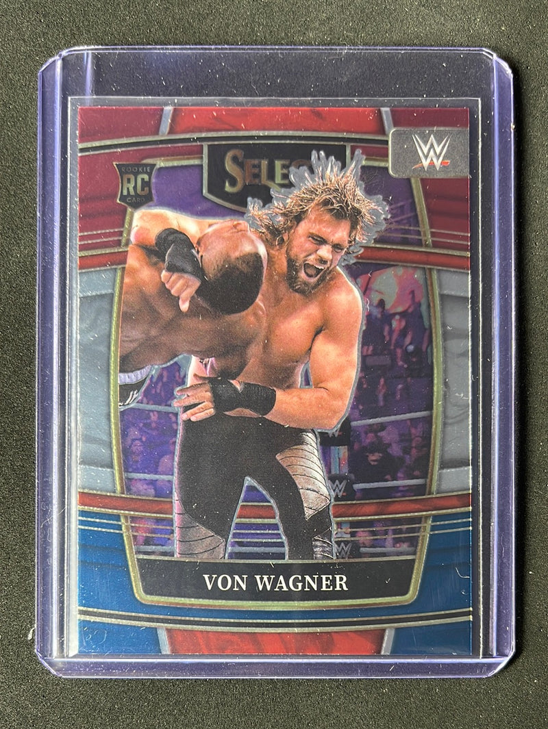 2022 Panini Select WWE Von Wagner Concourse Red & Blue
