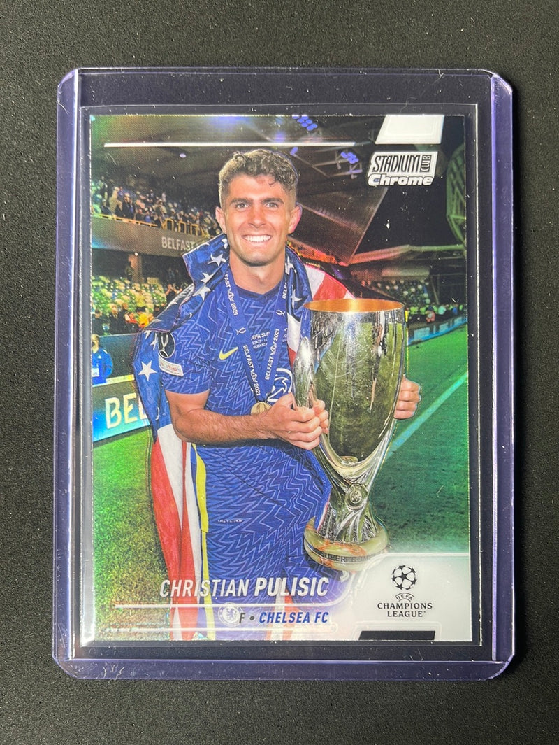 2021-22 Topps Stadium Club Chrome UEFA Champions League Christian Pulisic Refractor