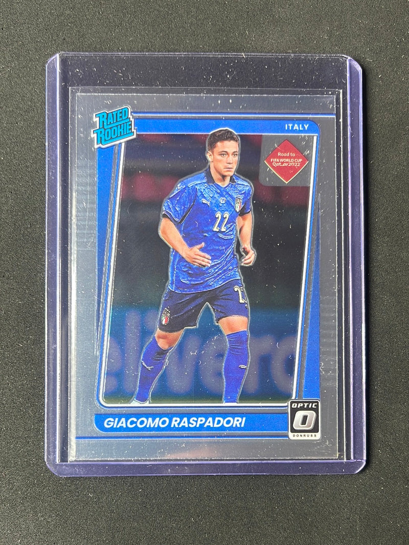 2021-22 Panini Donruss Road To Qatar Giacomo Raspadori Optic