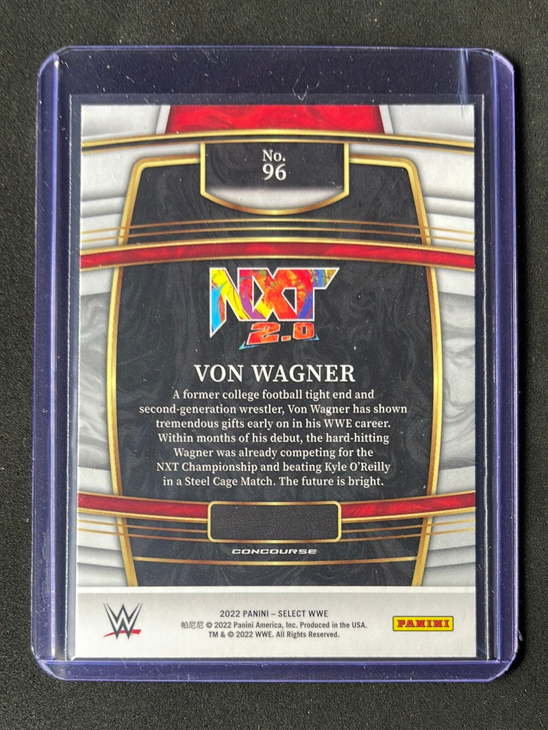 2022 Panini Select WWE Von Wagner Concourse Red & Blue