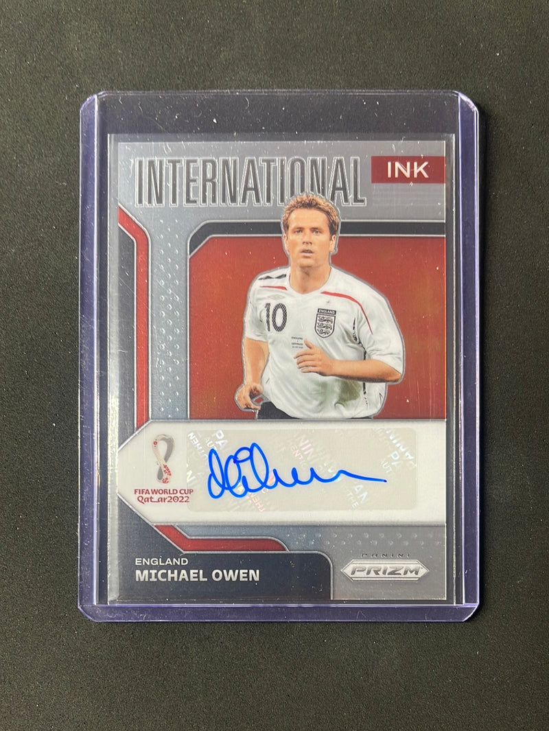 2022 Panini Prizm FIFA World Cup Qatar Michael Owen International Ink