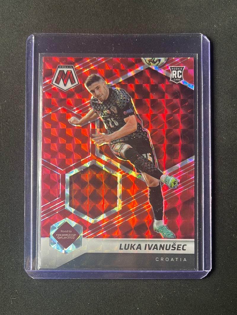 2021-22 Mosaic FIFA Road to World Cup Luka Ivanusec Red