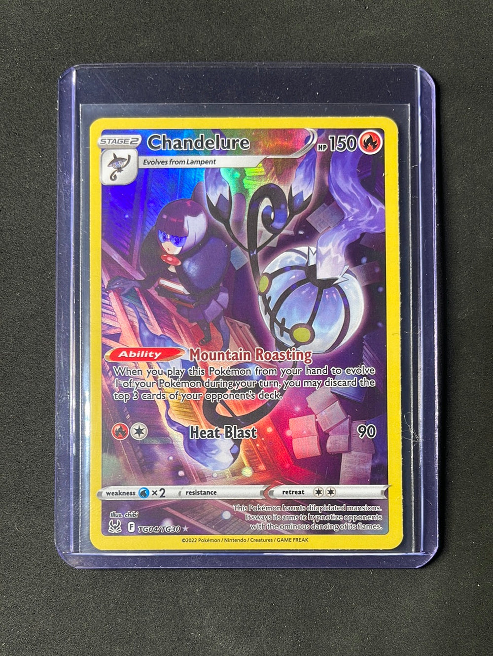 Pokemon TCG Lost Origin Chandelure Trainer Gallery TG04/TG30 Pokemon TCG Lost Origin Chandelure Trainer Gallery TG04/TG30