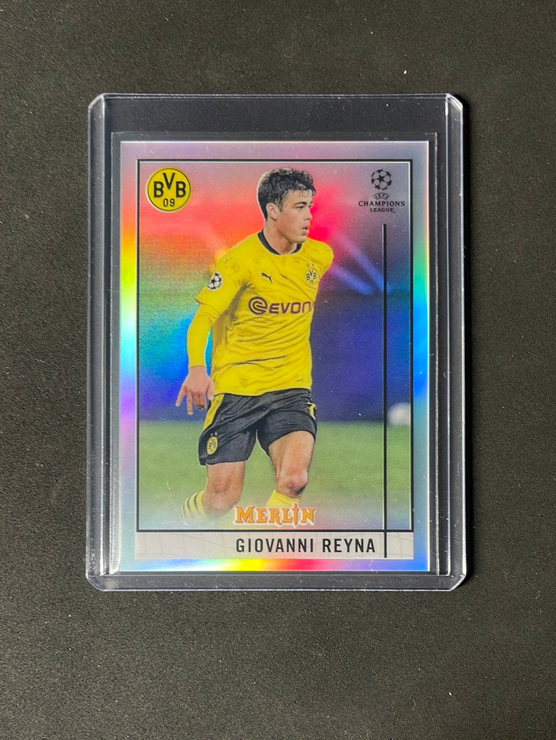 2020-21 Topps Merlin Chrome UEFA Champions League Giovanni Reyna Refractor