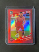 2021-22 Panini Donruss Road To Qatar Woo-Young Jung Optic Red 7/149