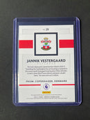 2020-21 Panini Chronicles Jannik Vestergaard Panini Premier League Purple Astro