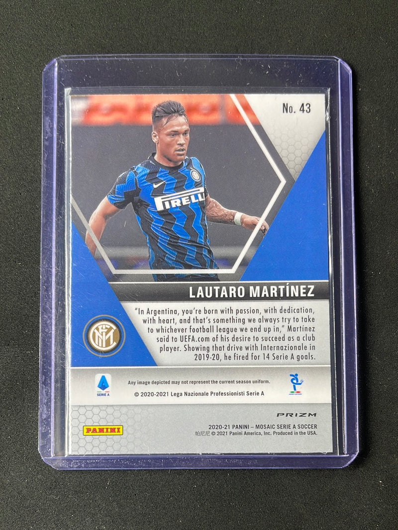 2020-21 Panini Mosaic Serie A Lautaro Martinez Mosaic