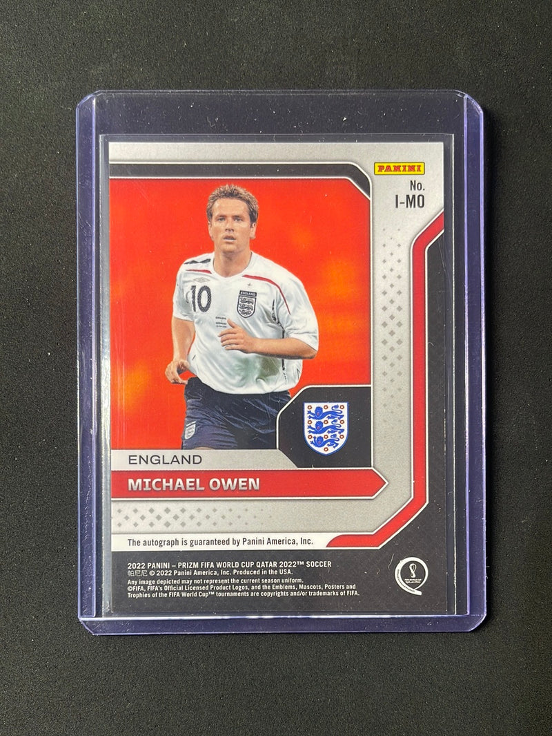 2022 Panini Prizm FIFA World Cup Qatar Michael Owen International Ink